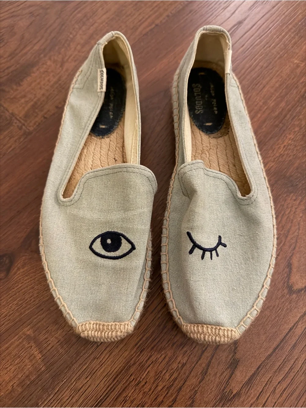 Jason Polan for Soludos Women’s Light Blue Chambray Espadrille Sz 8.5